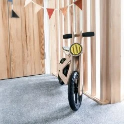 Mamatoyz Balance Bike Rood Houten Loopfiets MT06_R -BabyWereldNederland mamatoyz balance bike zwart houten loopfiets mt06 5