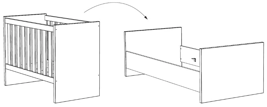 Meegroei Ledikant Amalia Naturel 60 X 120 Cm Tot 90 X 200 Cm AMA1BB20 2 Meegroei Ledikant Amalia Naturel 60 X 120 Cm Tot 90 X 200 Cm AMA1BB20 - Afbeelding 2