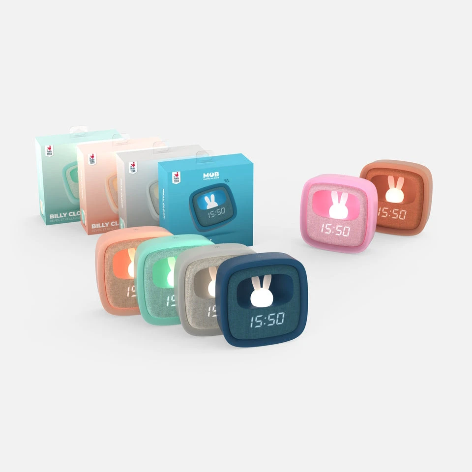 MOB Billy Chocolate Klok En Nachtlampje BILLY-CHOC-01 4 MOB Billy Chocolate Klok En Nachtlampje BILLY-CHOC-01 - Afbeelding 4