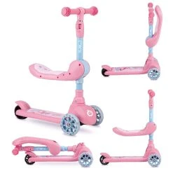 Momi Kiuru Pink 2-in-1 Step/Loopfiets HUBA00034 -BabyWereldNederland momi kiuru pink 2 in 1 step loopfiets huba00036 10