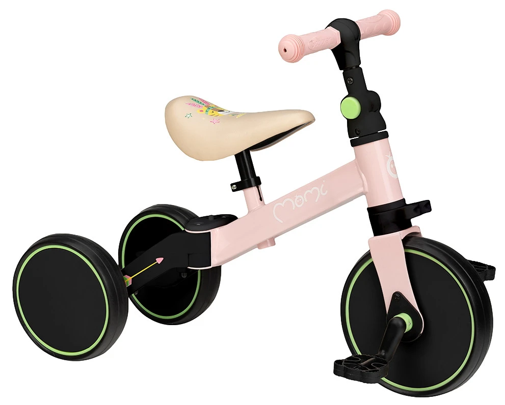 Momi Loris Pink 4-in-1 Ride-On Loopfiets ROBI00039 1 Momi Loris Pink 4-in-1 Ride-On Loopfiets ROBI00039