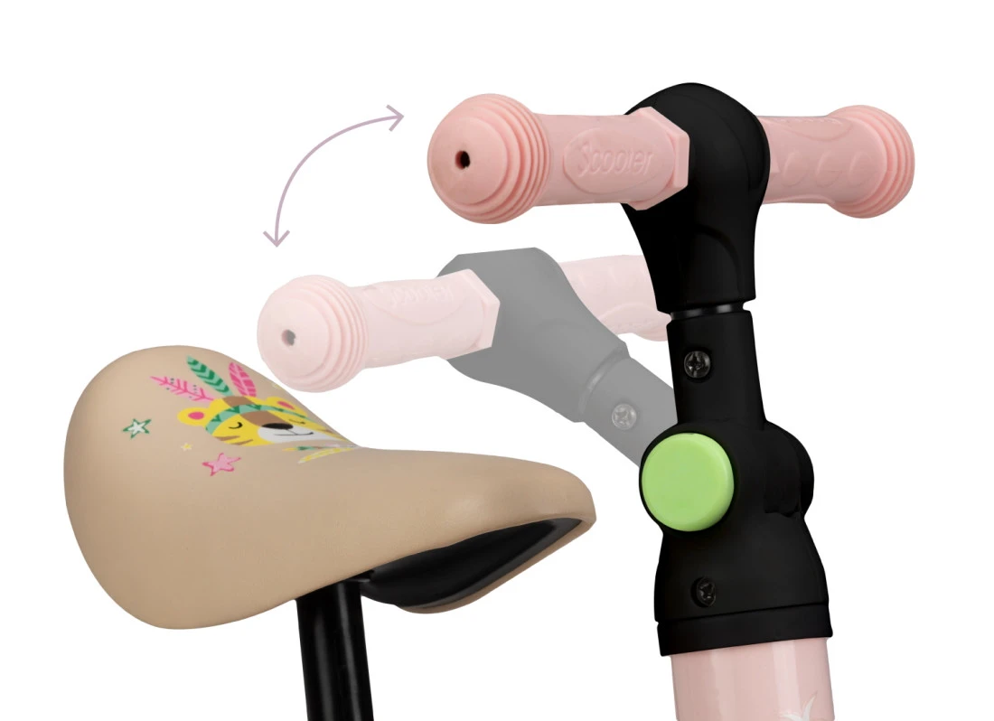 Momi Loris Pink 4-in-1 Ride-On Loopfiets ROBI00039 8 Momi Loris Pink 4-in-1 Ride-On Loopfiets ROBI00039 - Afbeelding 8