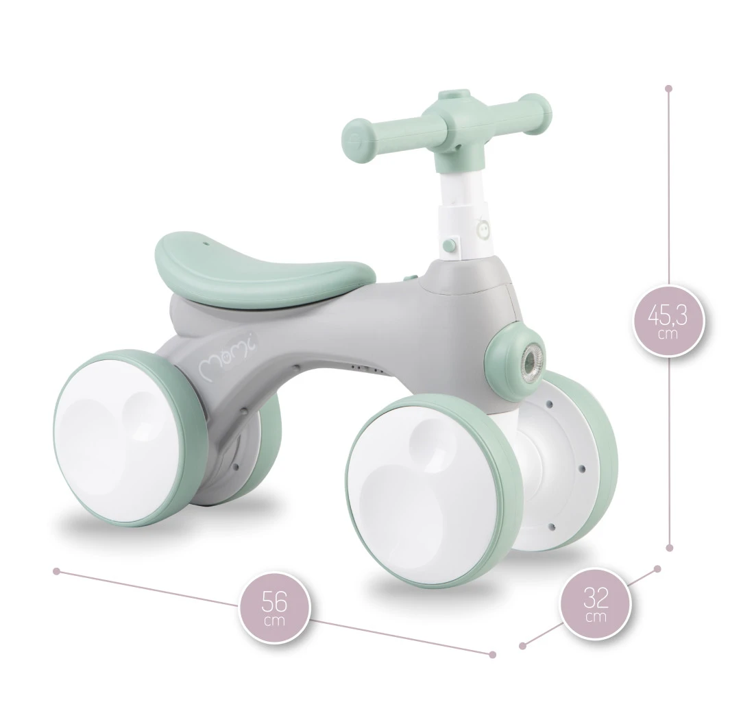 Momi Tobis Grey Ride-On Bubbles Loopfiets ROBI00043 10 Momi Tobis Grey Ride-On Bubbles Loopfiets ROBI00043 - Afbeelding 10