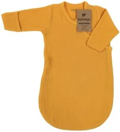 Petit Villain Hydrofiel Okergeel 60cm Slaapzak Met Mouwen