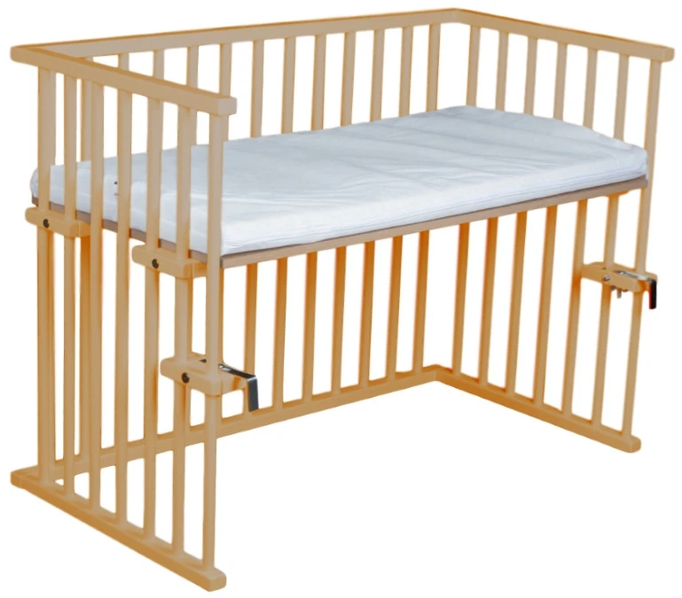 Amal II Piccolo Naturel Wieg Aan Bed Incl. Matras 1 Amal II Piccolo Naturel Wieg Aan Bed Incl. Matras