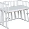Amal II Piccolo Wit Babywieg Aan Bed Incl. Matras