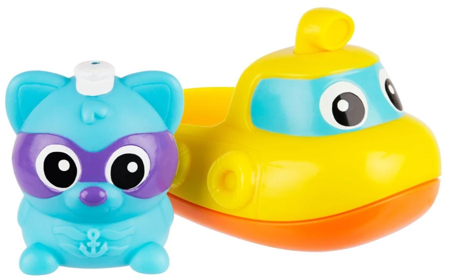 Playgro Rainy Raccoon Submarine Muzikaal Badspeeltje P4087629 1 Playgro Rainy Raccoon Submarine Muzikaal Badspeeltje P4087629