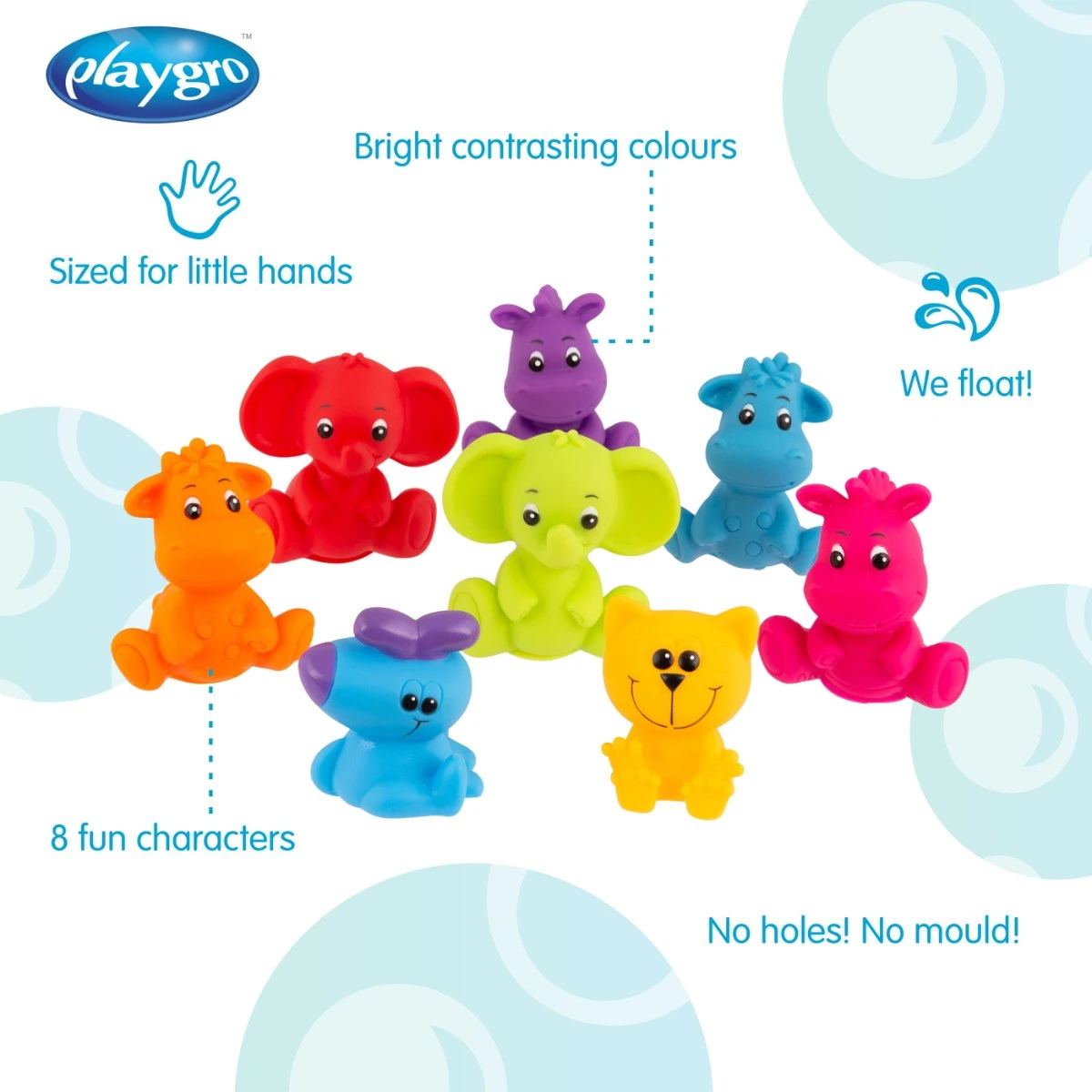 Playgro Jungle Fun Friends Badspeeltjes P0188417 2 Playgro Jungle Fun Friends Badspeeltjes P0188417 - Afbeelding 2