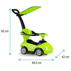 QKids Lolo Lime Green 2-in-1 Ride-on Loopauto QKIDS00007 -BabyWereldNederland qkids lolo lime green 2 in 1 ride on loopauto qkids00007 9