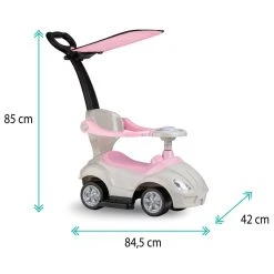 QKids Lolo Pink 2-in-1 Ride-on Loopauto QKIDS00006 -BabyWereldNederland qkids lolo pink 2 in 1 ride on loopauto qkids00006 9