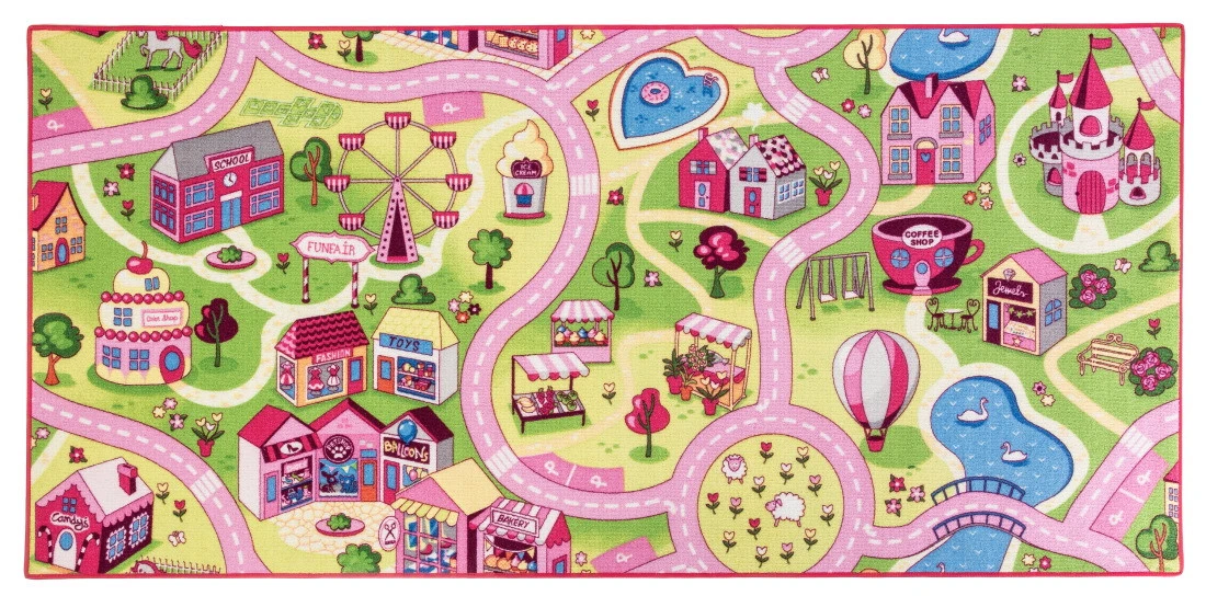 Rebel Roads Fairground Life 95x200 Cm Speelmat RSWTWGA26095200T01 1 Rebel Roads Fairground Life 95x200 Cm Speelmat RSWTWGA26095200T01