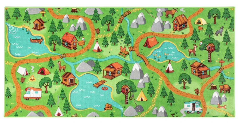 Rebel Roads Wild Life 95x200 Cm Speelmat RHIKWGA90095200T01 1 Rebel Roads Wild Life 95x200 Cm Speelmat RHIKWGA90095200T01