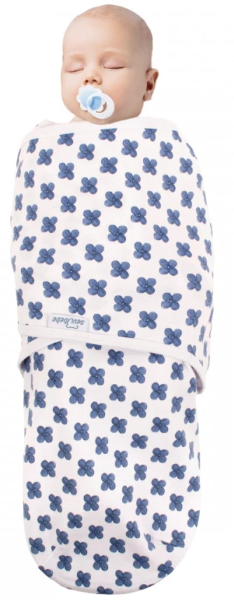 Sevibaby Blue Flower Jersey Inbakerdoek 118-170 2 Sevibaby Blue Flower Jersey Inbakerdoek 118-170 - Afbeelding 2