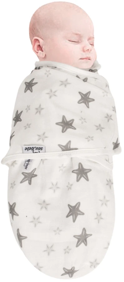 Sevibaby Star Grijs Hydrofiel Inbakerdoek 306-73 2 Sevibaby Star Grijs Hydrofiel Inbakerdoek 306-73 - Afbeelding 2