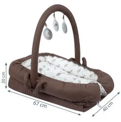 Sevibaby Brown Reflux Multifunctioneel Draagbaar Babynest 275-149 -BabyWereldNederland sevibaby nougat reflux multifunctioneel draagbaar babynest 275 149 5 1