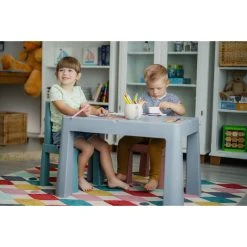 Tega Baby Teggi Grey/Old Rose/Turquoise Multifun 3-in-1 Tafel Met Twee Stoeltjes TI-011-174 -BabyWereldNederland tega baby teggi turquoisenavygrey multifun 3 in 1 tafel 3
