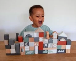 Tryco 50 Stuks Houten Blokken TR-353001 -BabyWereldNederland tr 353001 tryco wooden 50pcs blocks 06