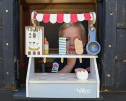 Tryco Houten IJskraam TR-353017 11 Tryco Houten IJskraam TR-353017 -BabyWereldNederland tr 353017 tryco wooden icecream truck 03