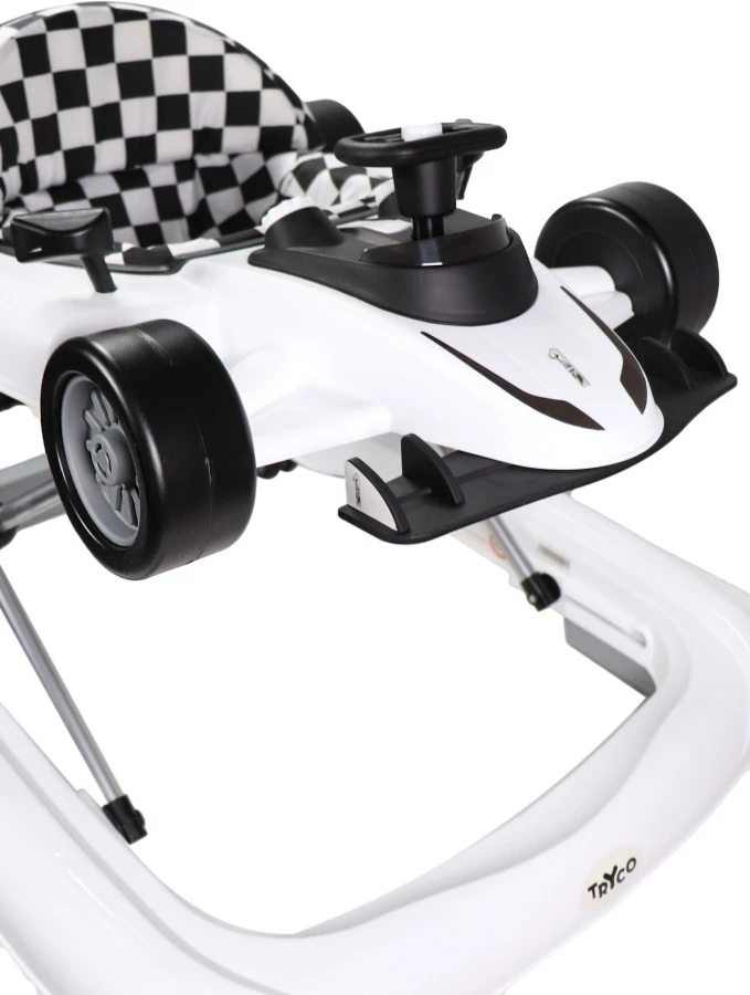 Tryco F1 Racer White 2-in-1 Loopstoel En Loopwagen TR-362701 - Afbeelding 8