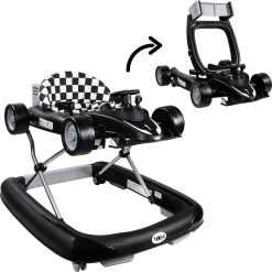 Tryco F1 Racer Black 2-in-1 Loopstoel En Loopwagen TR-362703