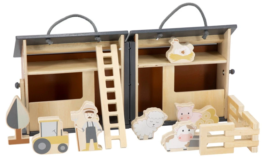 Tryco Inklapbare Houten Boerderij TR-353004 2 Tryco Inklapbare Houten Boerderij TR-353004 - Afbeelding 2