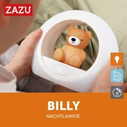 Zazu Billy Beer Bruin Nachtlampje ZA-BILLY-02 -BabyWereldNederland zazu billy beer bruin nachtlampje za billy 02 3