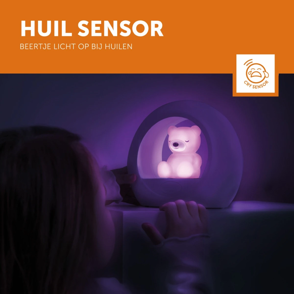 Zazu Billy Beer Paars Nachtlampje ZA-BILLY-03 4 Zazu Billy Beer Paars Nachtlampje ZA-BILLY-03 - Afbeelding 4