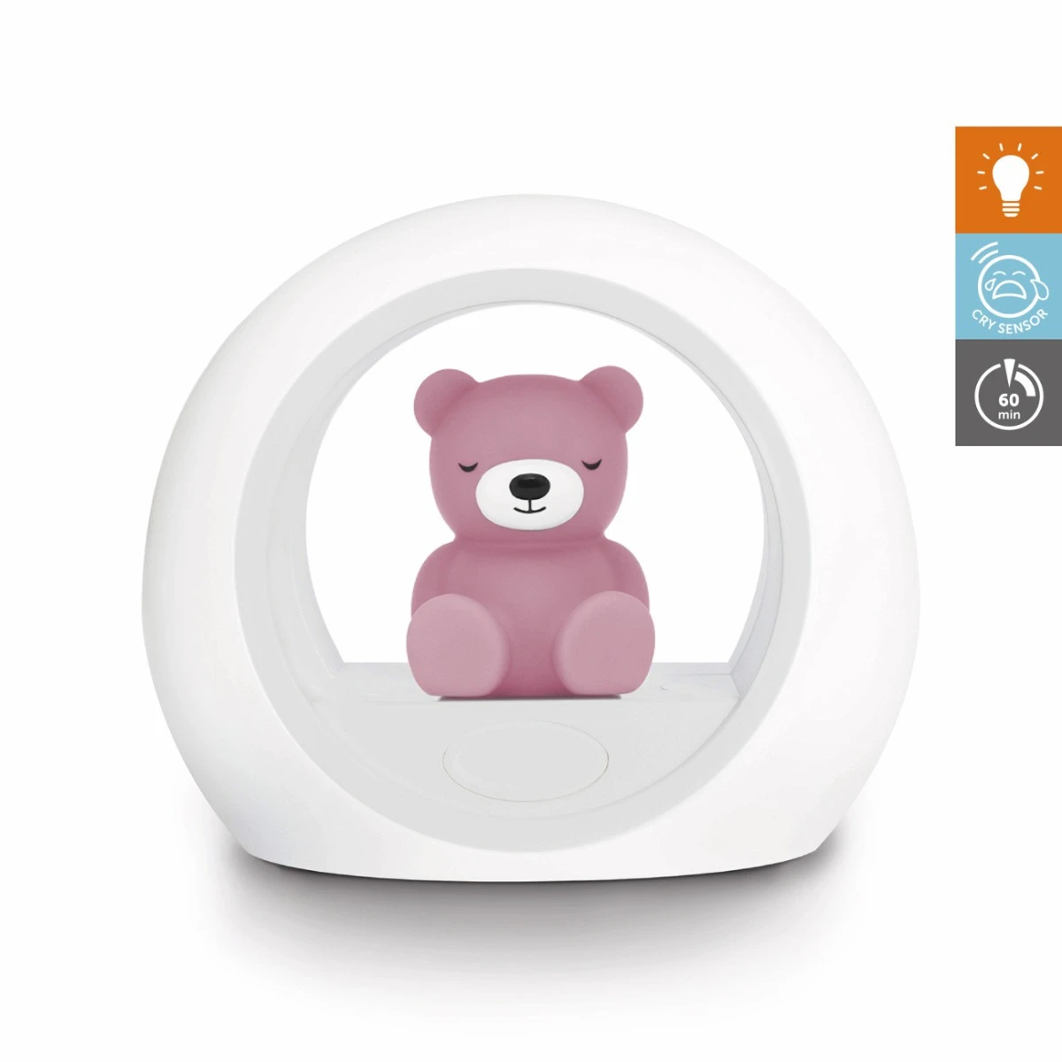 Zazu Billy Beer Paars Nachtlampje ZA-BILLY-03 2 Zazu Billy Beer Paars Nachtlampje ZA-BILLY-03 - Afbeelding 2