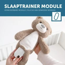 Zazu Brody De Beer Taupe Slaaptrainer ZA-BRODY-01 -BabyWereldNederland zazu brody de beer taupe slaaptrainer sfeer 2